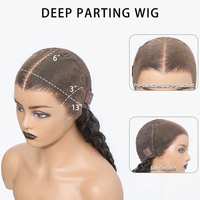TedHair 180% Density HD 13x6 Lace Frontal Wig Deep Curly - Image 6
